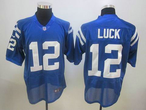 Nike NFL Elite Jerseys indianapolis colts 12 luck blue